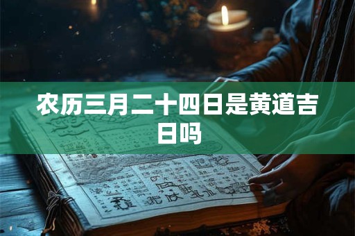 农历三月二十四日是黄道吉日吗 农历三月二十四日是黄道吉日吗