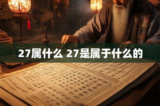 27属什么 27是属于什么的 27属什么 27是属于什么的