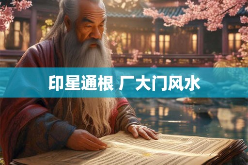 印星通根 厂大门风水