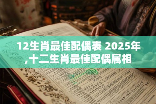 12生肖最佳配偶表 2025年,十二生肖最佳配偶属相 12生肖最佳配偶表 2025年,十二生肖最佳配偶属相