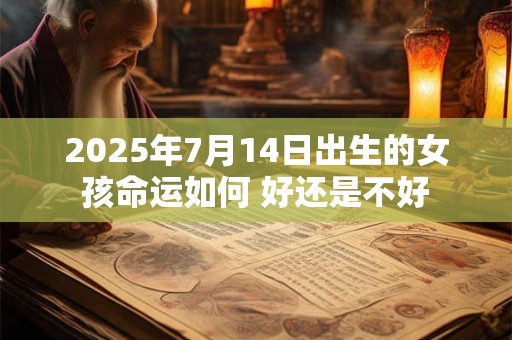 2025年7月14日出生的女孩命运如何 好还是不好