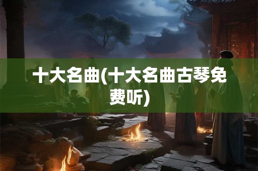 十大名曲(十大名曲古琴免费听)