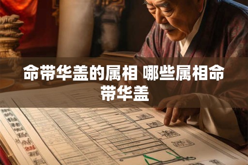 命带华盖的属相 哪些属相命带华盖
