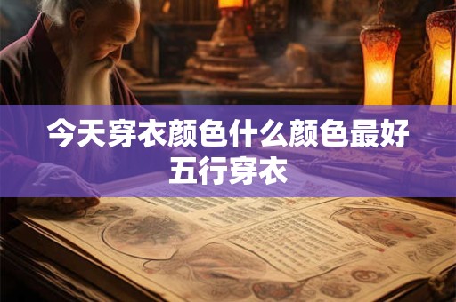 今天穿衣颜色什么颜色最好五行穿衣 今天穿衣颜色什么颜色最好五行穿衣