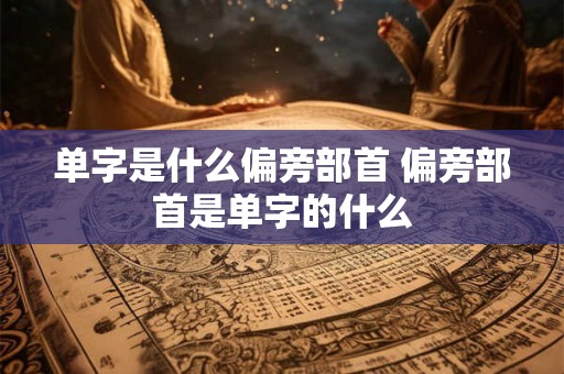 单字是什么偏旁部首 偏旁部首是单字的什么