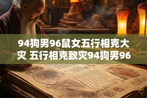 94狗男96鼠女五行相克大灾 五行相克致灾94狗男96鼠女恋情能否持续