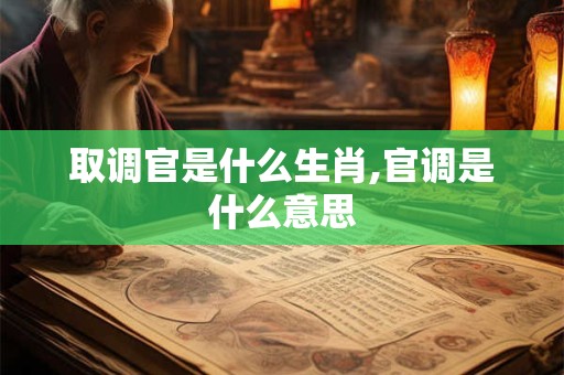 取调官是什么生肖,官调是什么意思 取调官是什么生肖,官调是什么意思