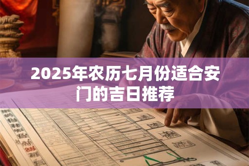 2025年农历七月份适合安门的吉日推荐 2025年农历七月份适合安门的吉日推荐