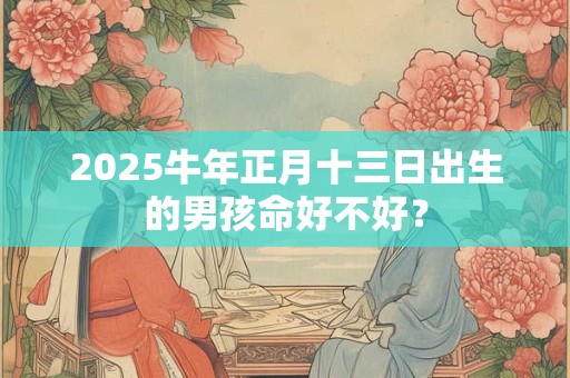 2025牛年正月十三日出生的男孩命好不好？