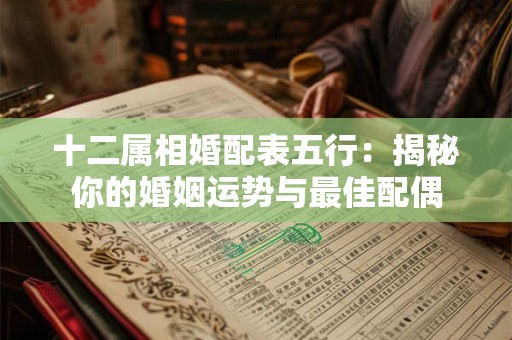 十二属相婚配表五行：揭秘你的婚姻运势与最佳配偶