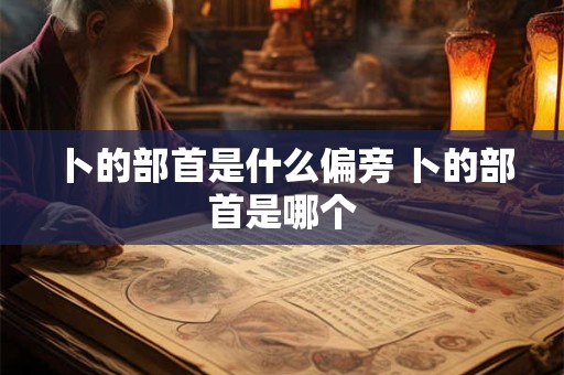 卜的部首是什么偏旁 卜的部首是哪个