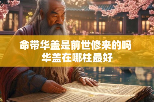 命带华盖是前世修来的吗 华盖在哪柱最好