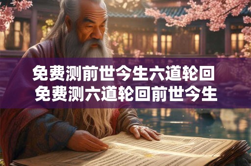 免费测前世今生六道轮回 免费测六道轮回前世今生