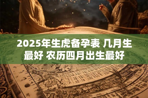 2025年生虎备孕表 几月生最好 农历四月出生最好