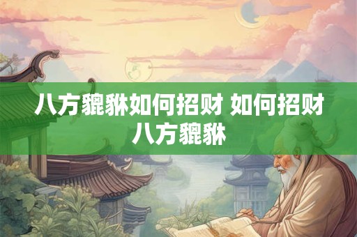 八方貔貅如何招财 如何招财八方貔貅
