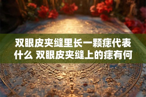 双眼皮夹缝里长一颗痣代表什么 双眼皮夹缝上的痣有何寓意