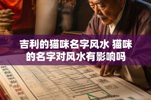 吉利的猫咪名字风水 猫咪的名字对风水有影响吗