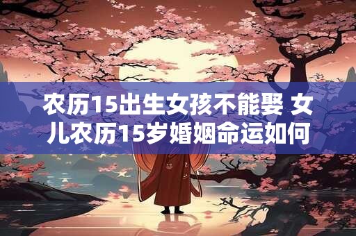 农历15出生女孩不能娶 女儿农历15岁婚姻命运如何