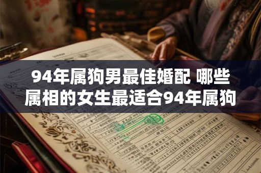 94年属狗男最佳婚配 哪些属相的女生最适合94年属狗男结婚