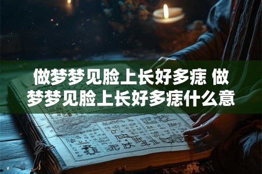 做梦梦见脸上长好多痣 做梦梦见脸上长好多痣什么意思