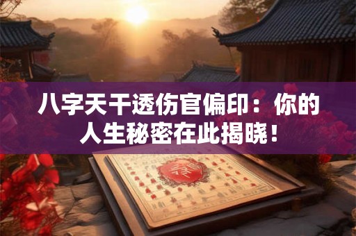 八字天干透伤官偏印：你的人生秘密在此揭晓！
