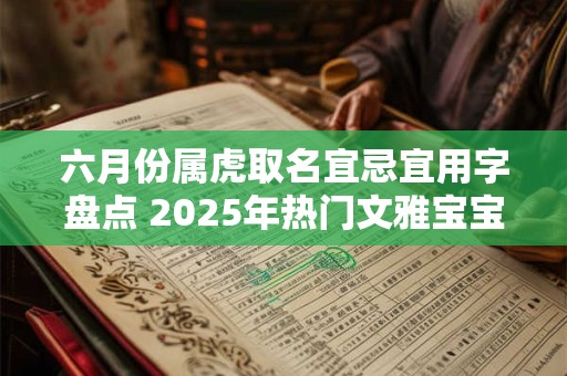 六月份属虎取名宜忌宜用字盘点 2025年热门文雅宝宝名字