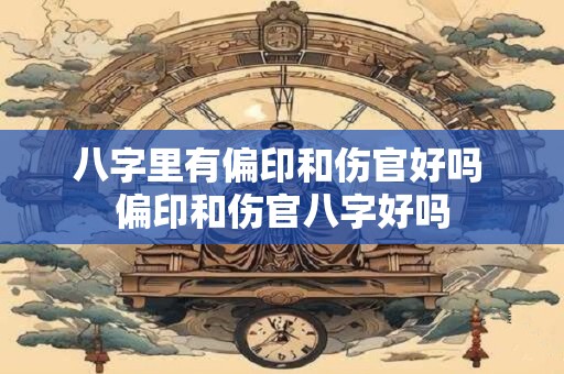 八字里有偏印和伤官好吗 偏印和伤官八字好吗