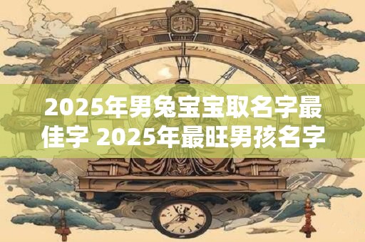 2025年男兔宝宝取名字最佳字 2025年最旺男孩名字 2025年男兔宝宝取名字最佳字 2025年最旺男孩名字