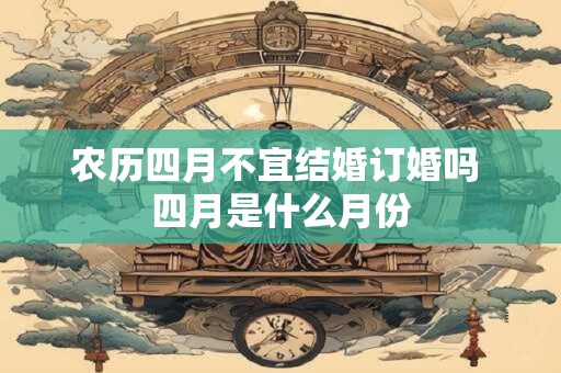 农历四月不宜结婚订婚吗 四月是什么月份