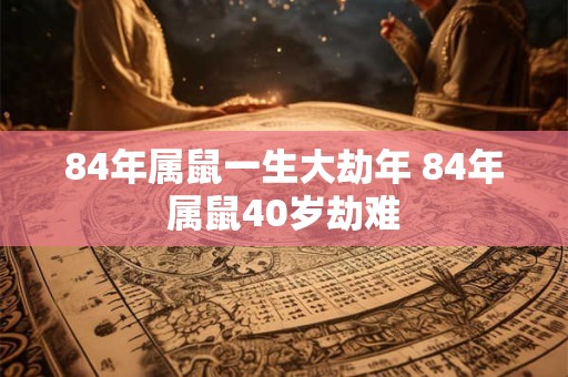 84年属鼠一生大劫年 84年属鼠40岁劫难 84年属鼠一生大劫年 84年属鼠40岁劫难
