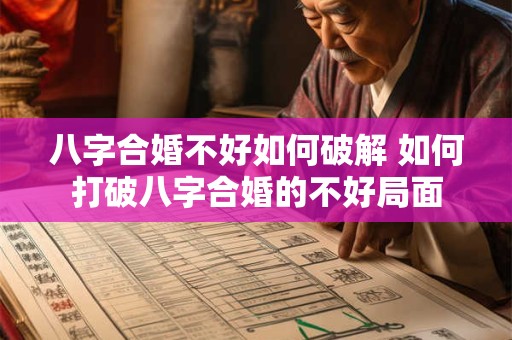 八字合婚不好如何破解 如何打破八字合婚的不好局面