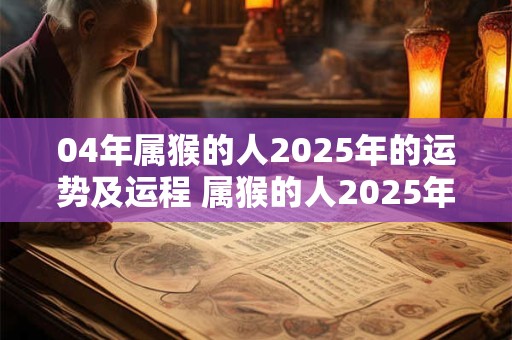 04年属猴的人2026年的运势及运程 属猴的人2026年运势如何