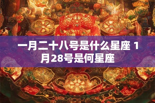 一月二十八号是什么星座 1月28号是何星座