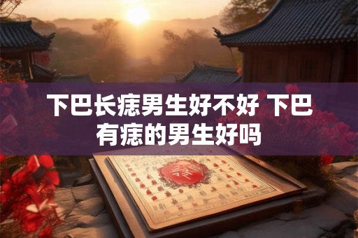 下巴长痣男生好不好 下巴有痣的男生好吗