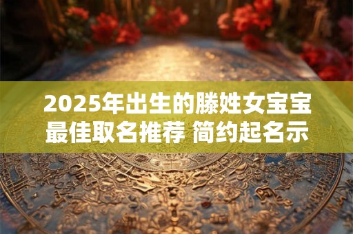 2025年出生的滕姓女宝宝最佳取名推荐 简约起名示例
