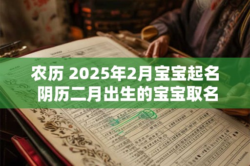 农历 2025年2月宝宝起名 阴历二月出生的宝宝取名