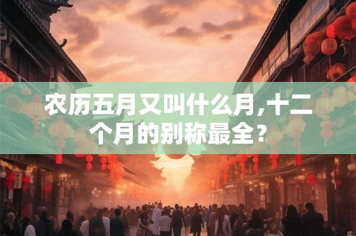 农历五月又叫什么月,十二个月的别称最全? 农历五月又叫什么月,十二个月的别称最全?