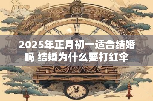 2025年正月初一适合结婚吗 结婚为什么要打红伞 2025年正月初一适合结婚吗 结婚为什么要打红伞