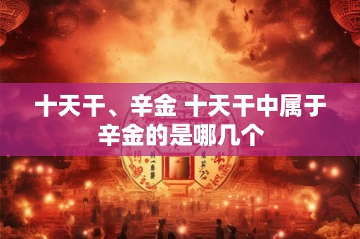 十天干、辛金 十天干中属于辛金的是哪几个