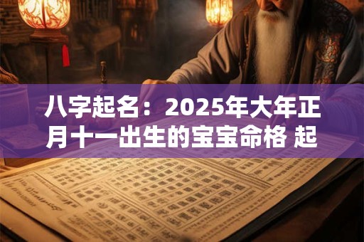 八字起名:2025年大年正月十一出生的宝宝命格 起什么名字好 八字起名:2025年大年正月十一出生的宝宝命格 起什么名字好