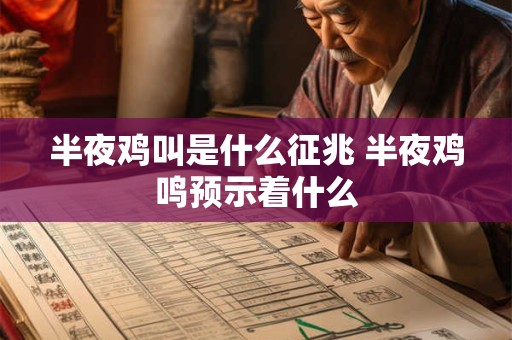 半夜鸡叫是什么征兆 半夜鸡鸣预示着什么 半夜鸡叫是什么征兆 半夜鸡鸣预示着什么