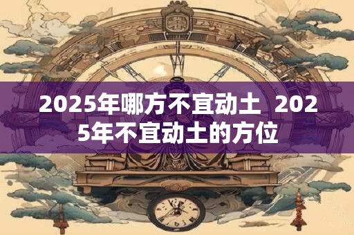 2025年哪方不宜动土  2025年不宜动土的方位