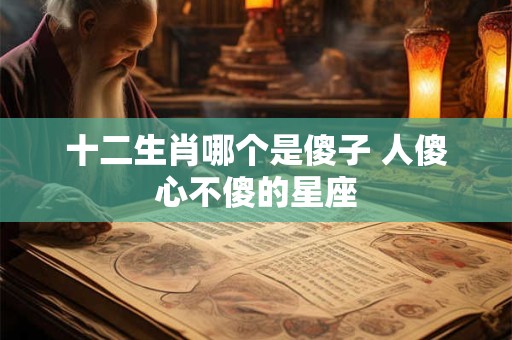 十二生肖哪个是傻子 人傻心不傻的星座