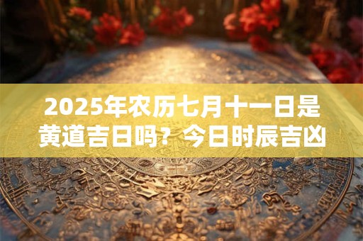 2025年农历七月十一日是黄道吉日吗？今日时辰吉凶一览表