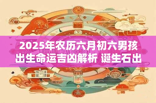2025年农历六月初六男孩出生命运吉凶解析 诞生石出生花介绍
