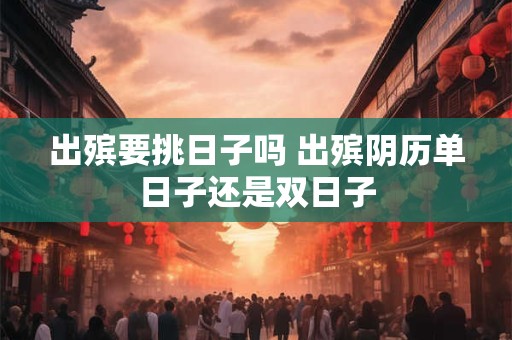 出殡要挑日子吗 出殡阴历单日子还是双日子