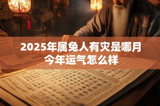 2025年属兔人有灾是哪月 今年运气怎么样