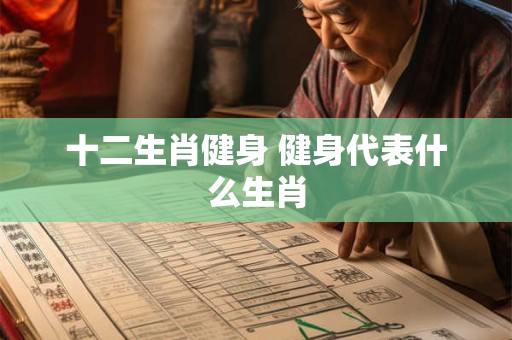 十二生肖健身 健身代表什么生肖