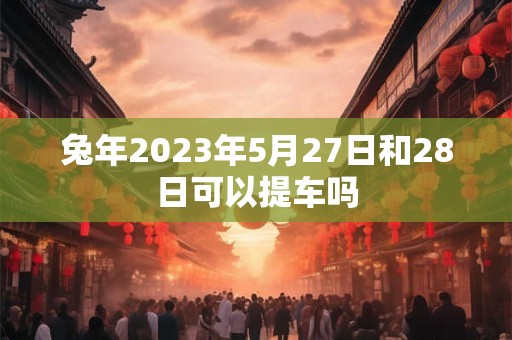 兔年2023年5月27日和28日可以提车吗