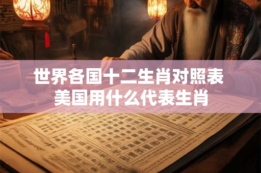 世界各国十二生肖对照表 美国用什么代表生肖